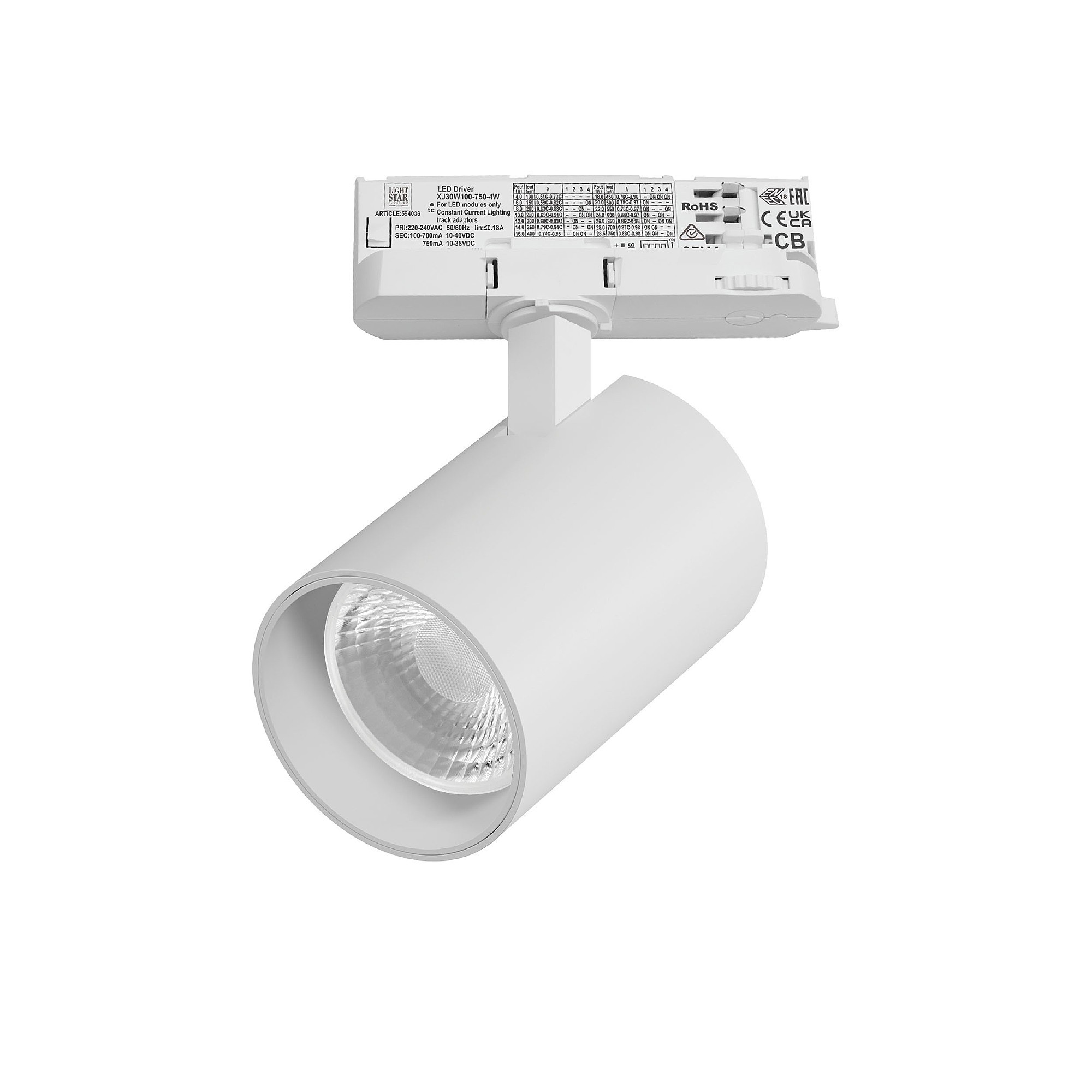 Трековый светильник Lightstar Alta Base A5346QT36G