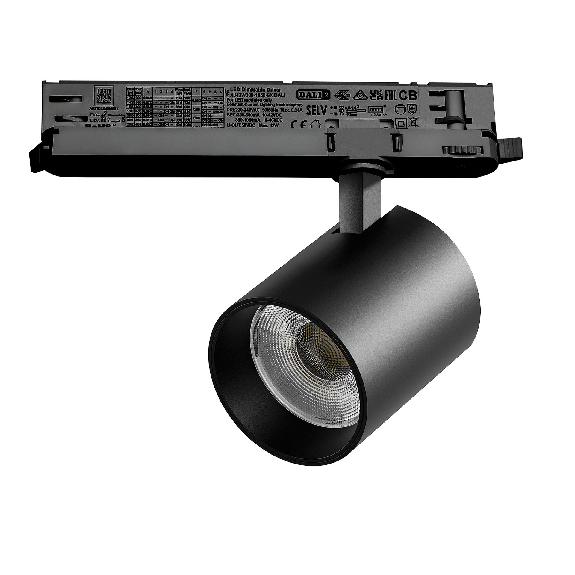 Трековый светильник Lightstar Alta Base A5437DALI