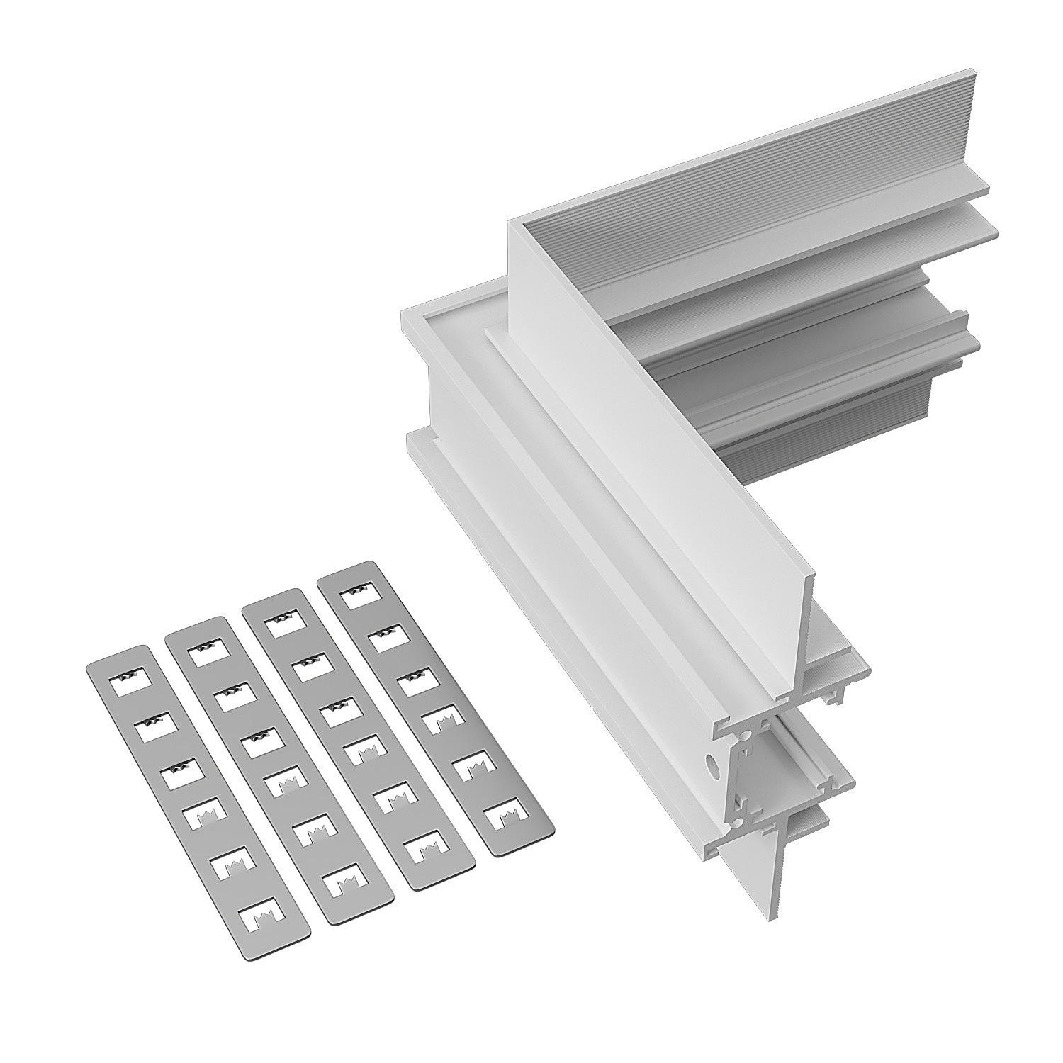 Внутренний угол-соединитель для встраиваемого магнитного шинопровода под ГКЛ 12мм ST Luce Skyline 48+ ST1007.549.12