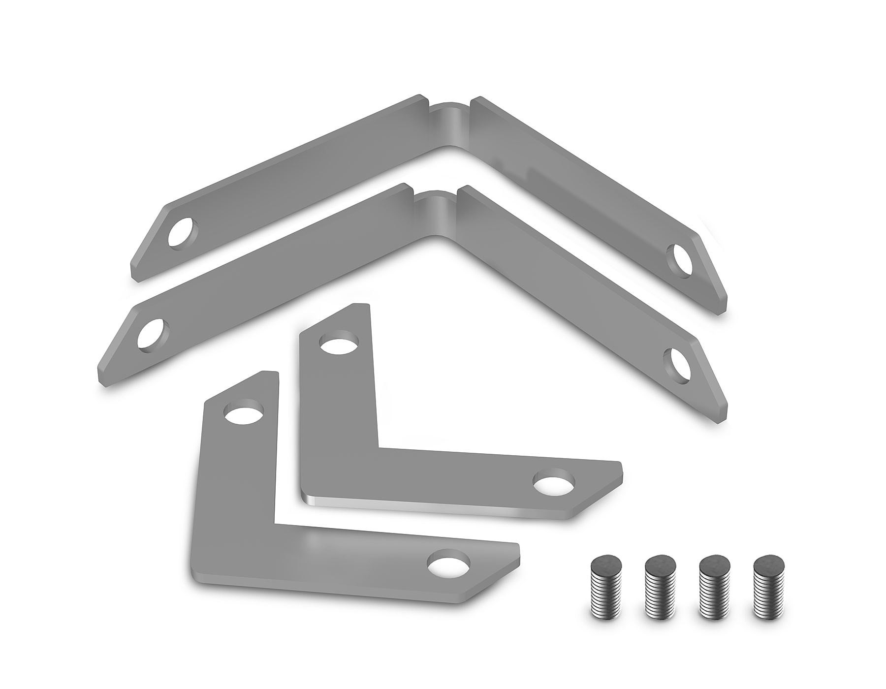 Комплект угловых соединителей для шинопровода в натяжной потолок Ambrella Magnetic Standard 48V GL3615