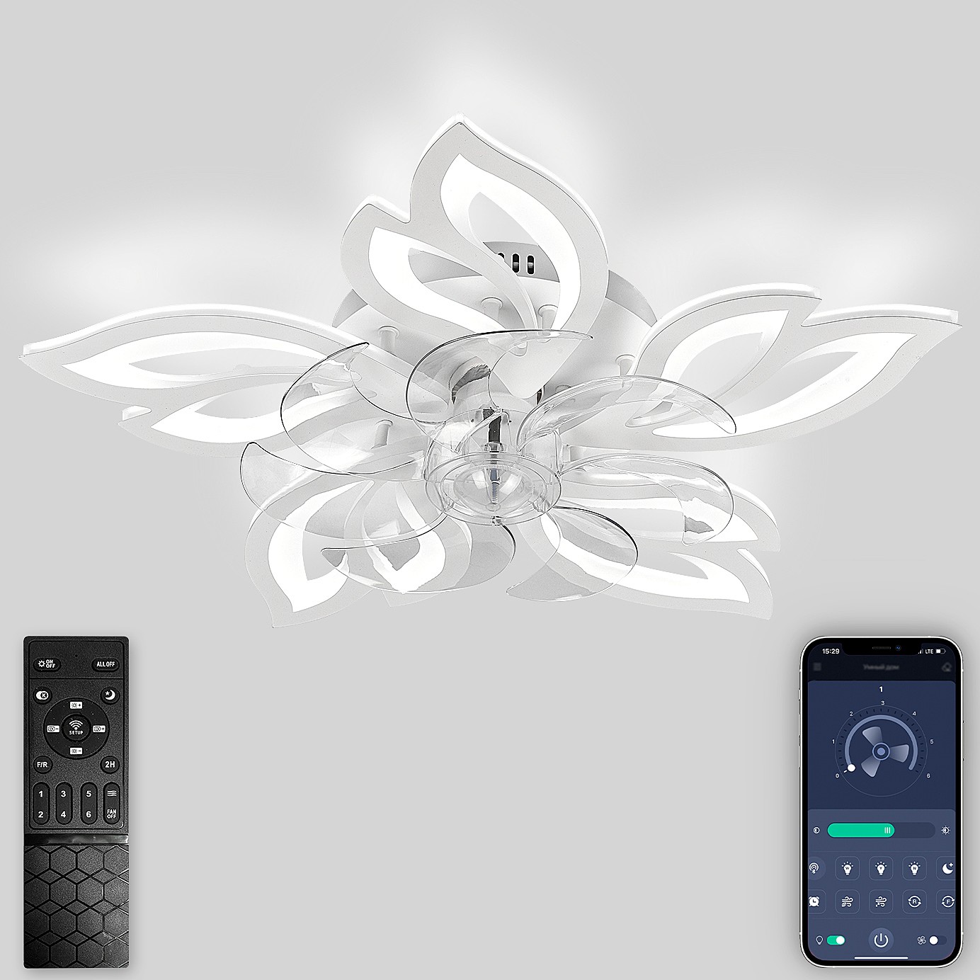 Потолочная люстра Natali Kovaltseva Ledfan LED LAMPS 81488