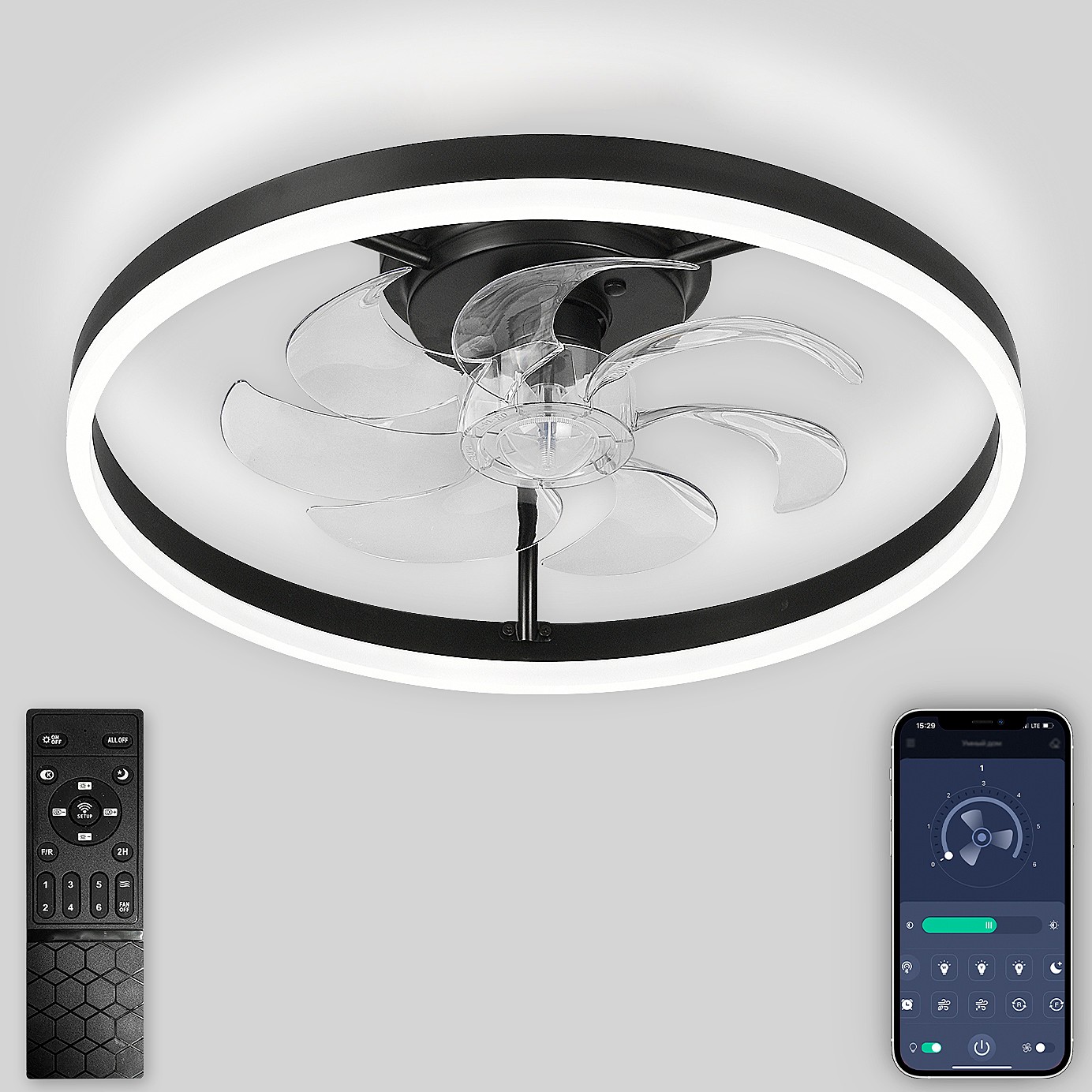 Потолочная люстра Natali Kovaltseva Ledfan LED LAMPS 81490