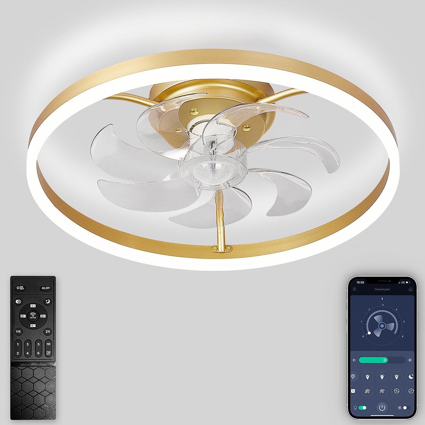 Потолочная люстра Natali Kovaltseva Ledfan LED LAMPS 81491