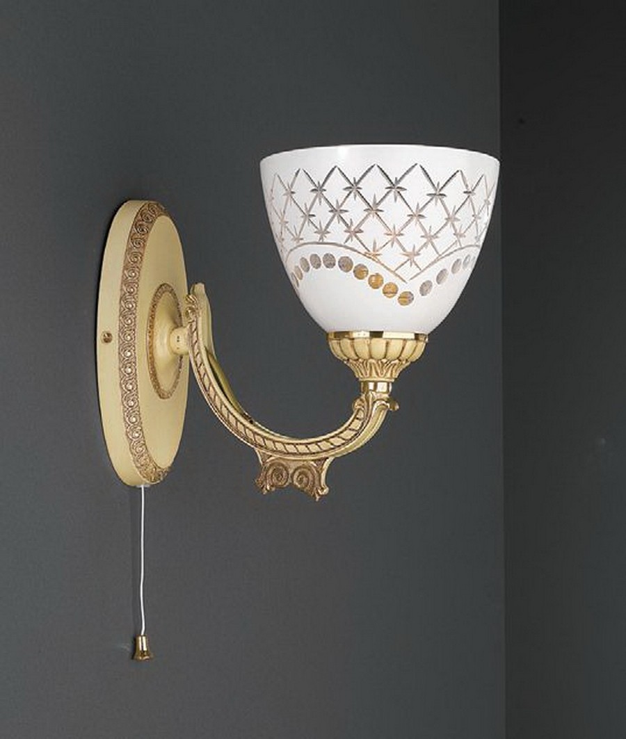 Настенное бра с выключателем Reccagni Angelo 7252 A 7252/1