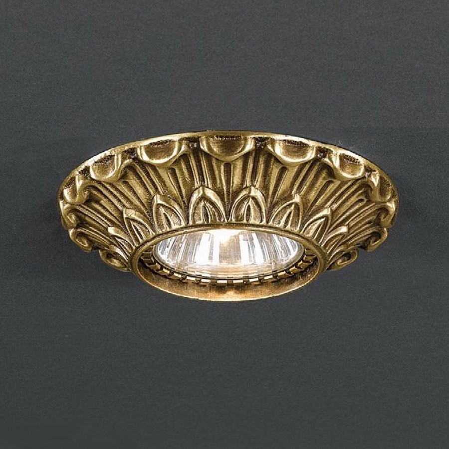 Встраиваемый светильник с узорами 1077 Spot 1077 br Reccagni Angelo