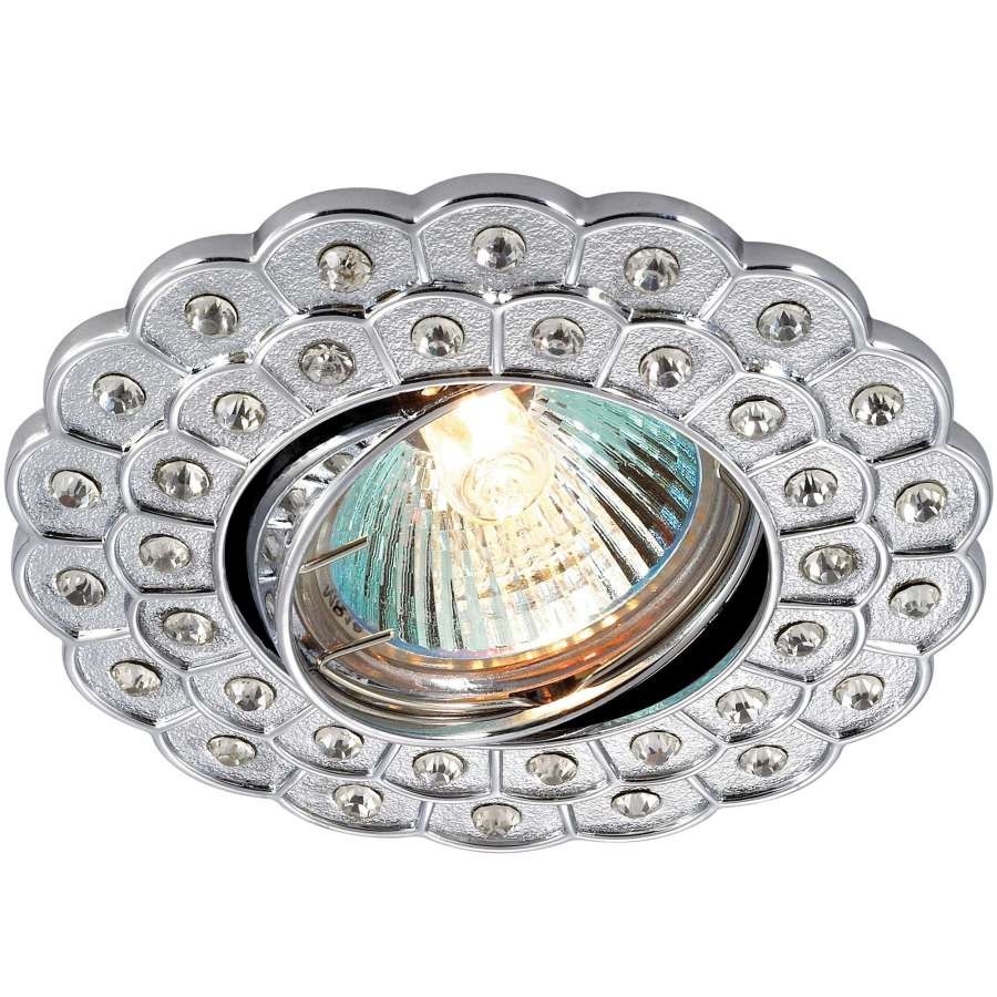 Встраиваемый светильник с узорами Flower 369822 Novotech