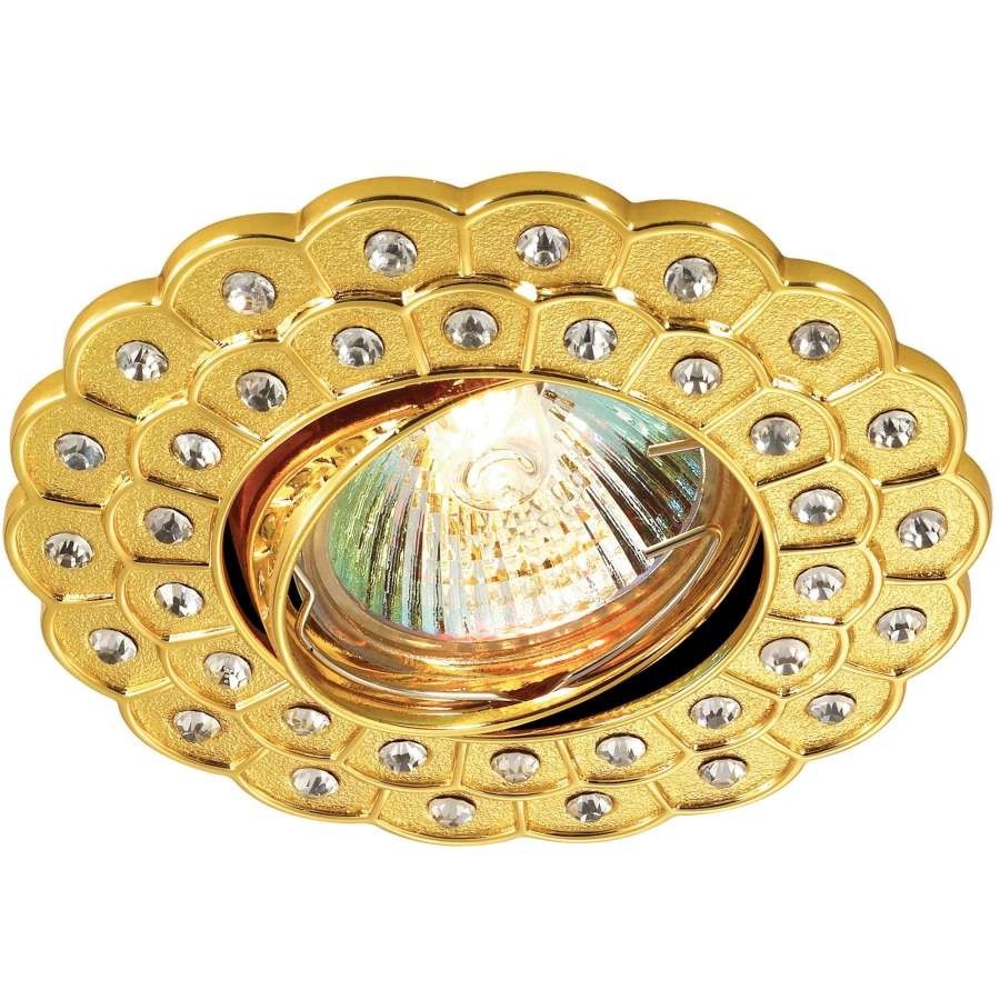 Встраиваемый светильник с узорами Flower 369823 Novotech