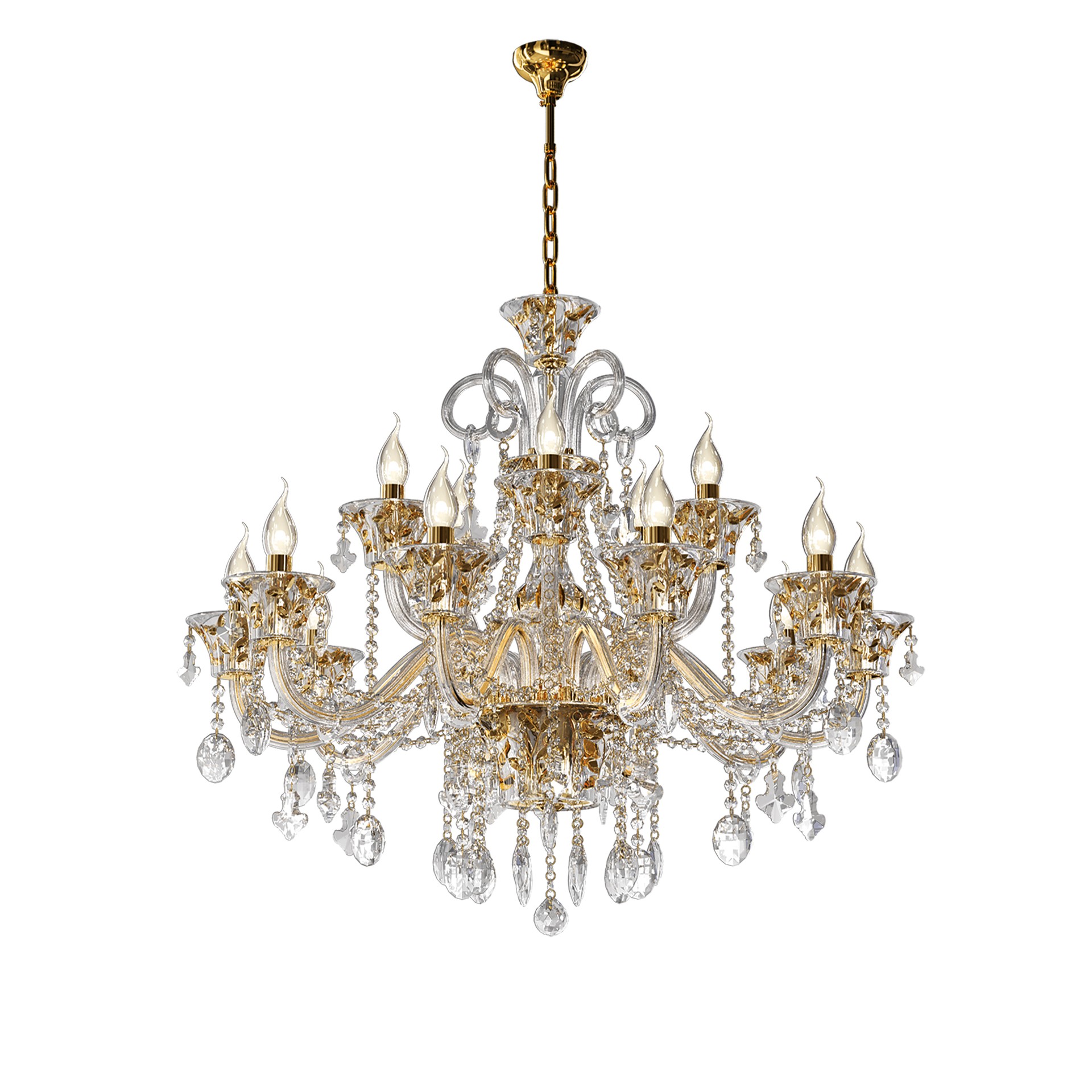 Подвесная хрустальная люстра Tesoro Lightstar 710152