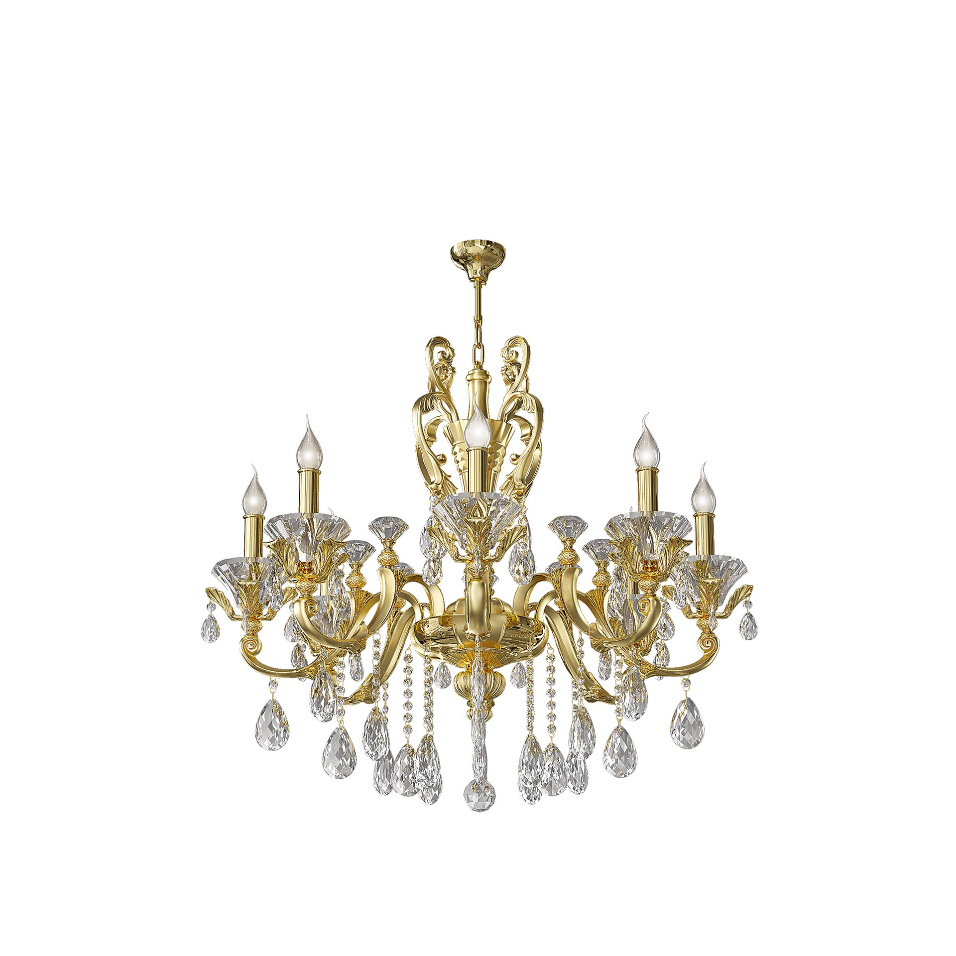 Подвесная хрустальная люстра Ampollo Lightstar 786082