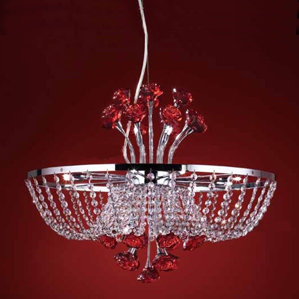 Подвесная хрустальная люстра Rosa Citilux CL325P12.2