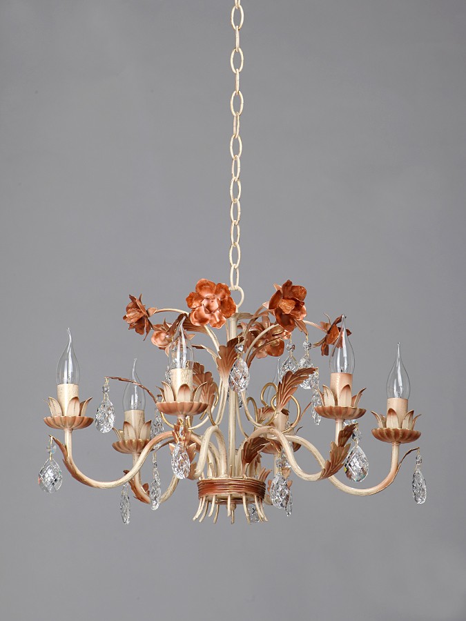 Люстра подвесная с цветочками V1311 V1311/6 Vitaluce