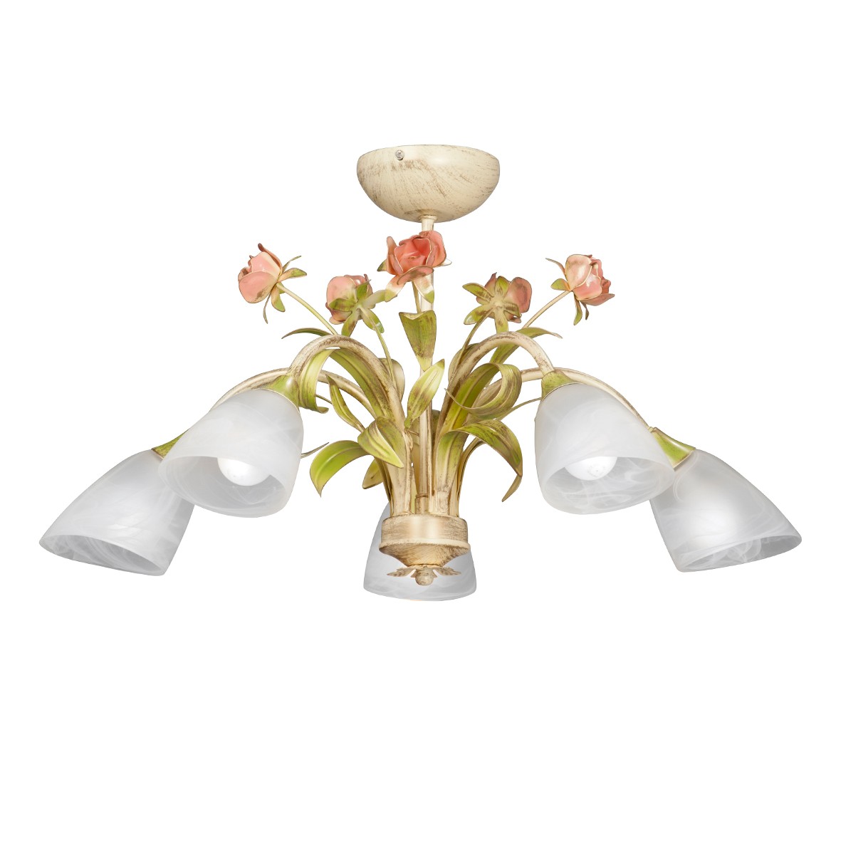 Люстра потолочная с цветочками V1536 V1536/5PL Vitaluce