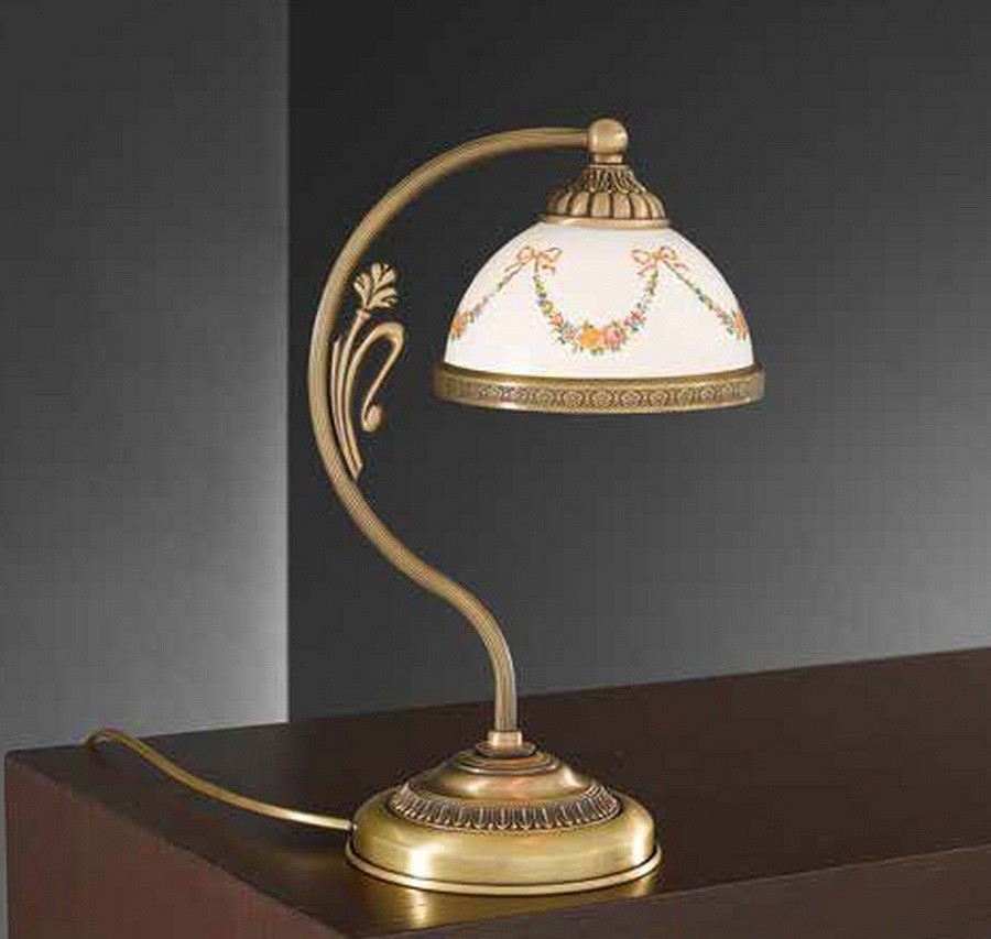 Настольная лампа с цветочками 8000 P 8000 P Reccagni Angelo
