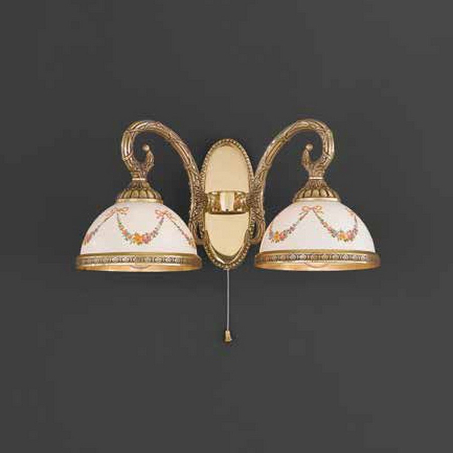 Настенное бра с выключателем Reccagni Angelo 8100 A 8100/2