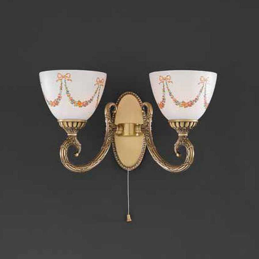 Настенное бра с выключателем Reccagni Angelo 8050 A 8050/2