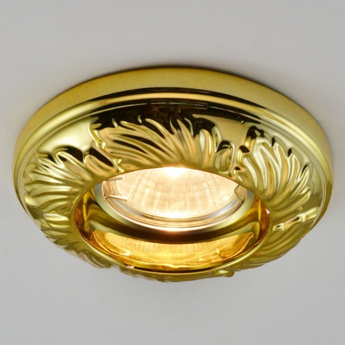 Встраиваемый светильник с узорами Plaster A5244PL-1GO Arte Lamp