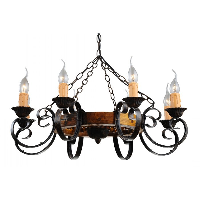 Люстра колесо от телеги Taverna A9520LM-8BR Arte Lamp