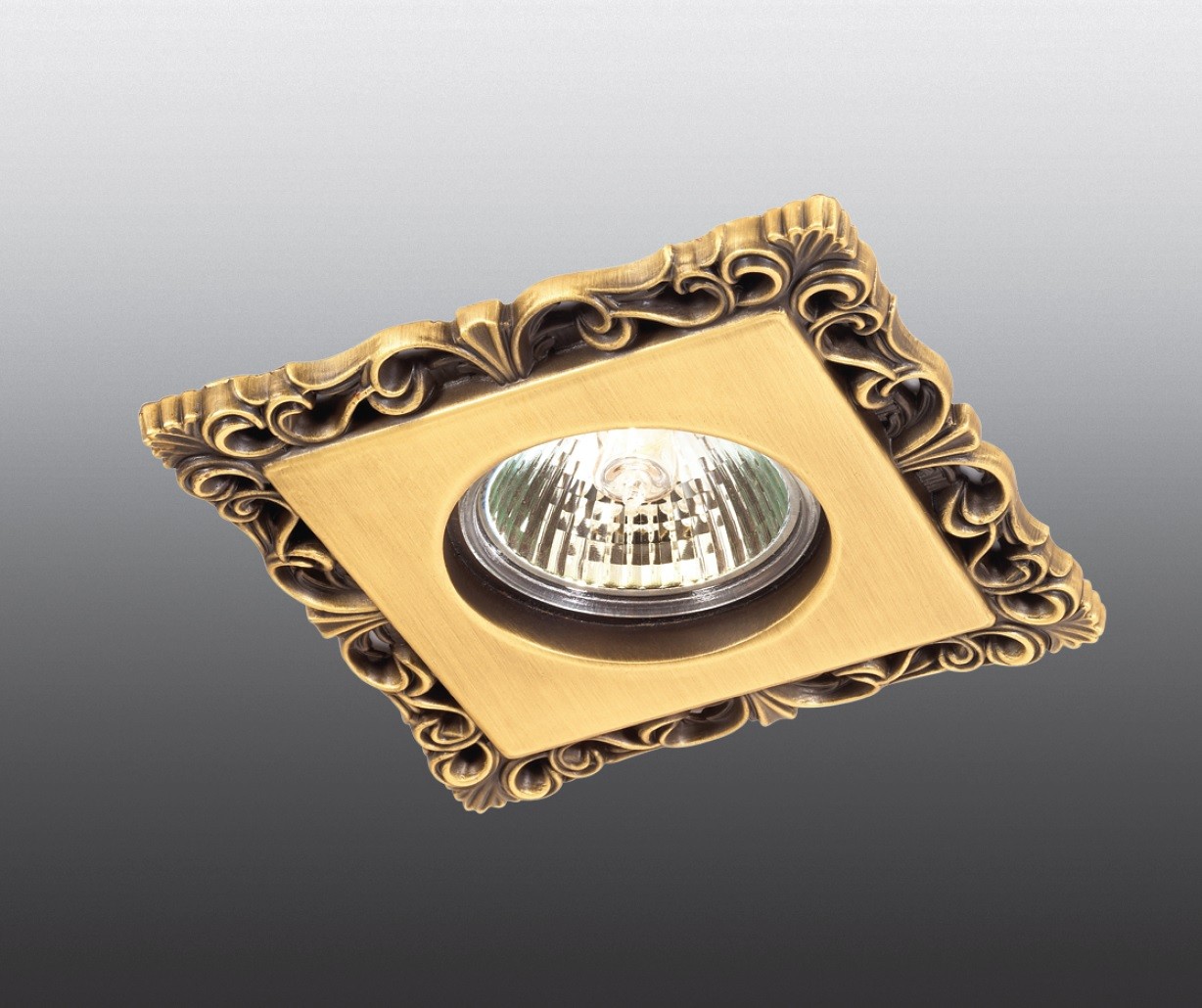 Встраиваемый светильник с узорами Flower 369834 Novotech