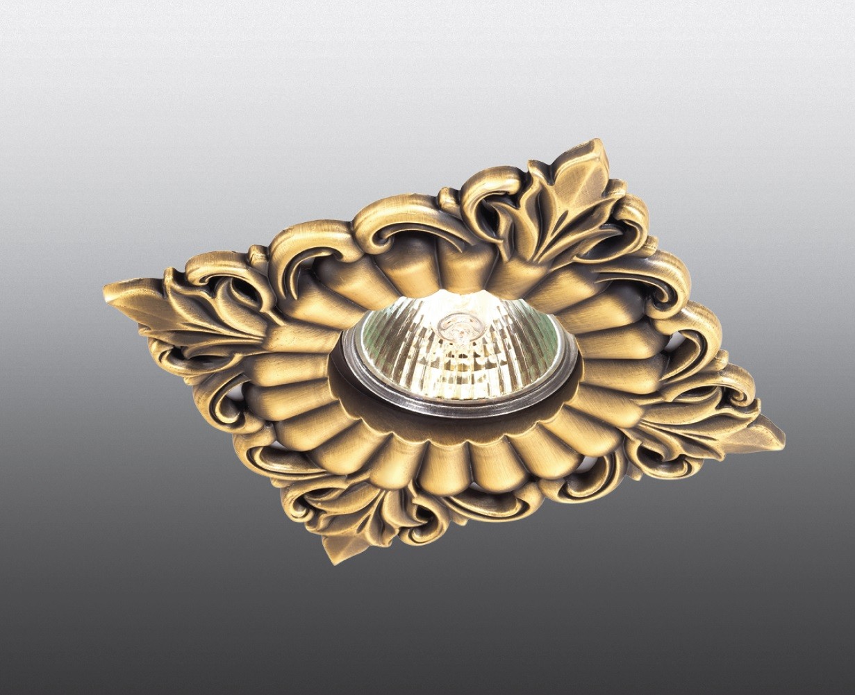 Встраиваемый светильник с узорами Flower 369835 Novotech