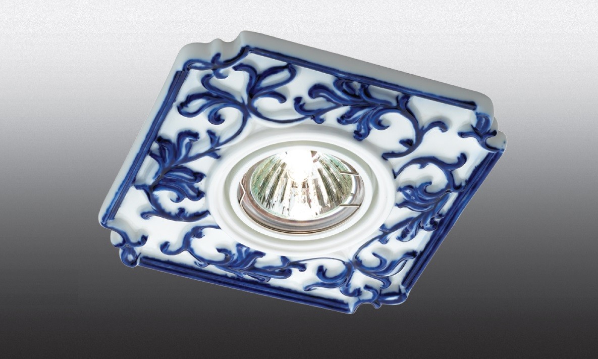 Встраиваемый светильник с узорами Farfor 369867 Novotech