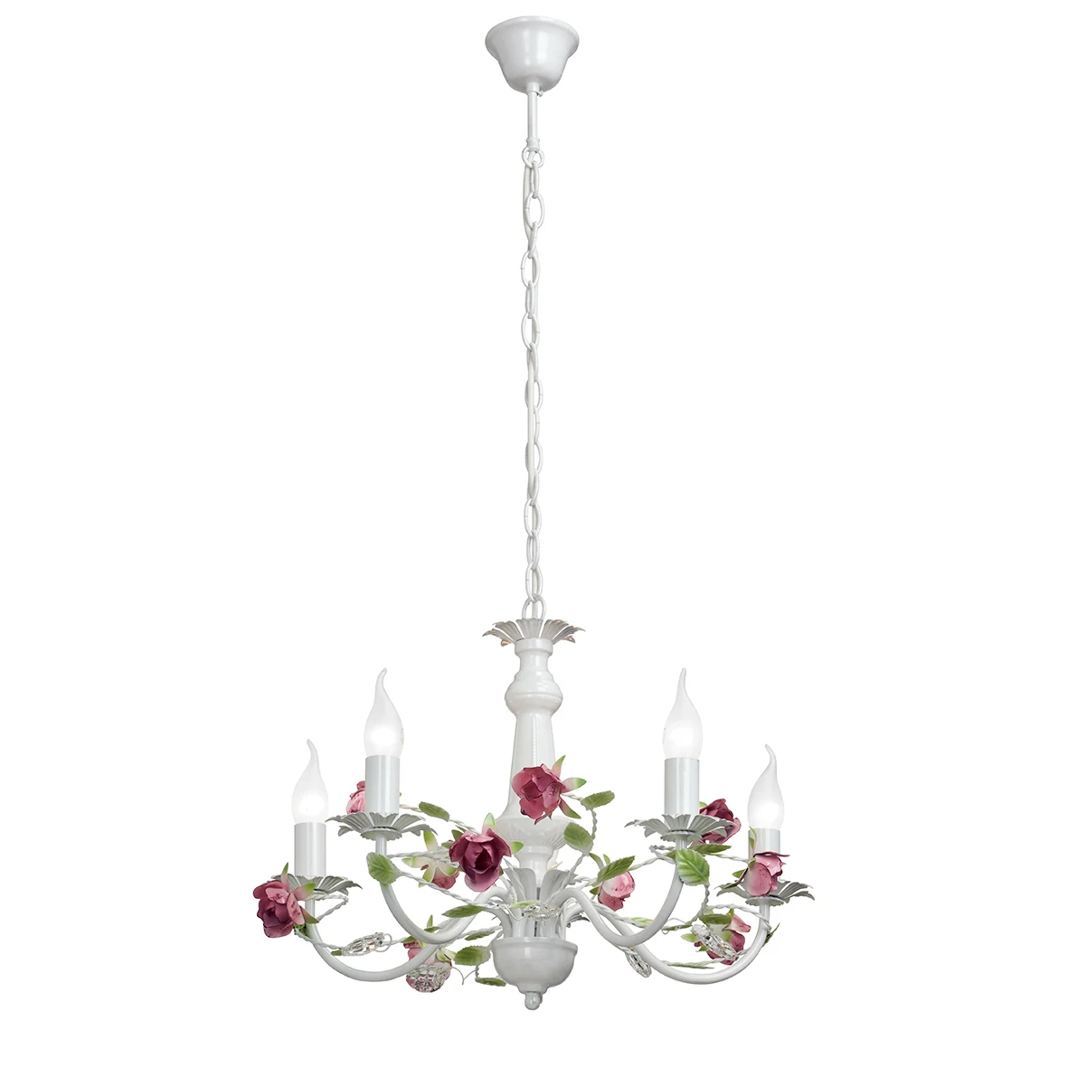 Люстра подвесная с цветочками V1276 V1276/5 Vitaluce