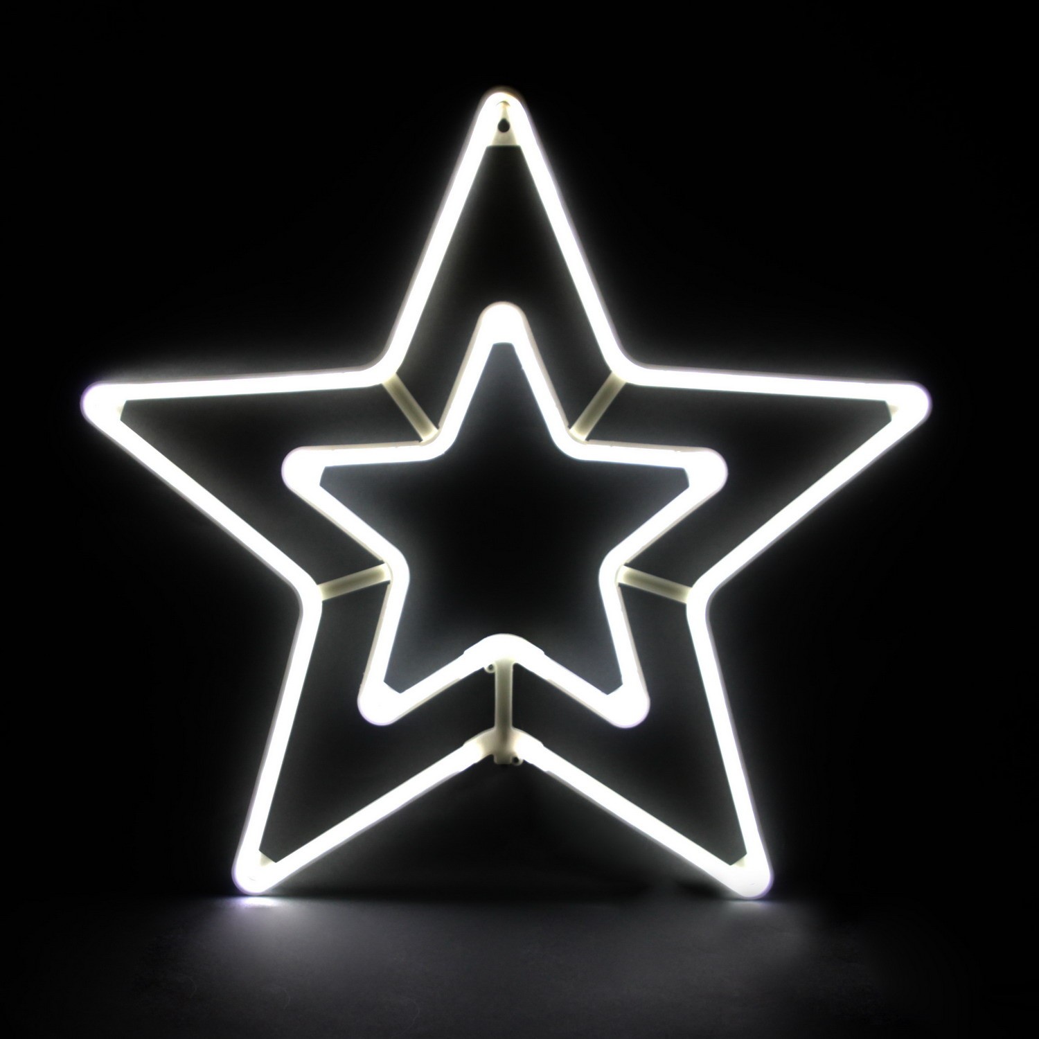 A-965 WT фигура "Звезда" из гибкого неона D50 см