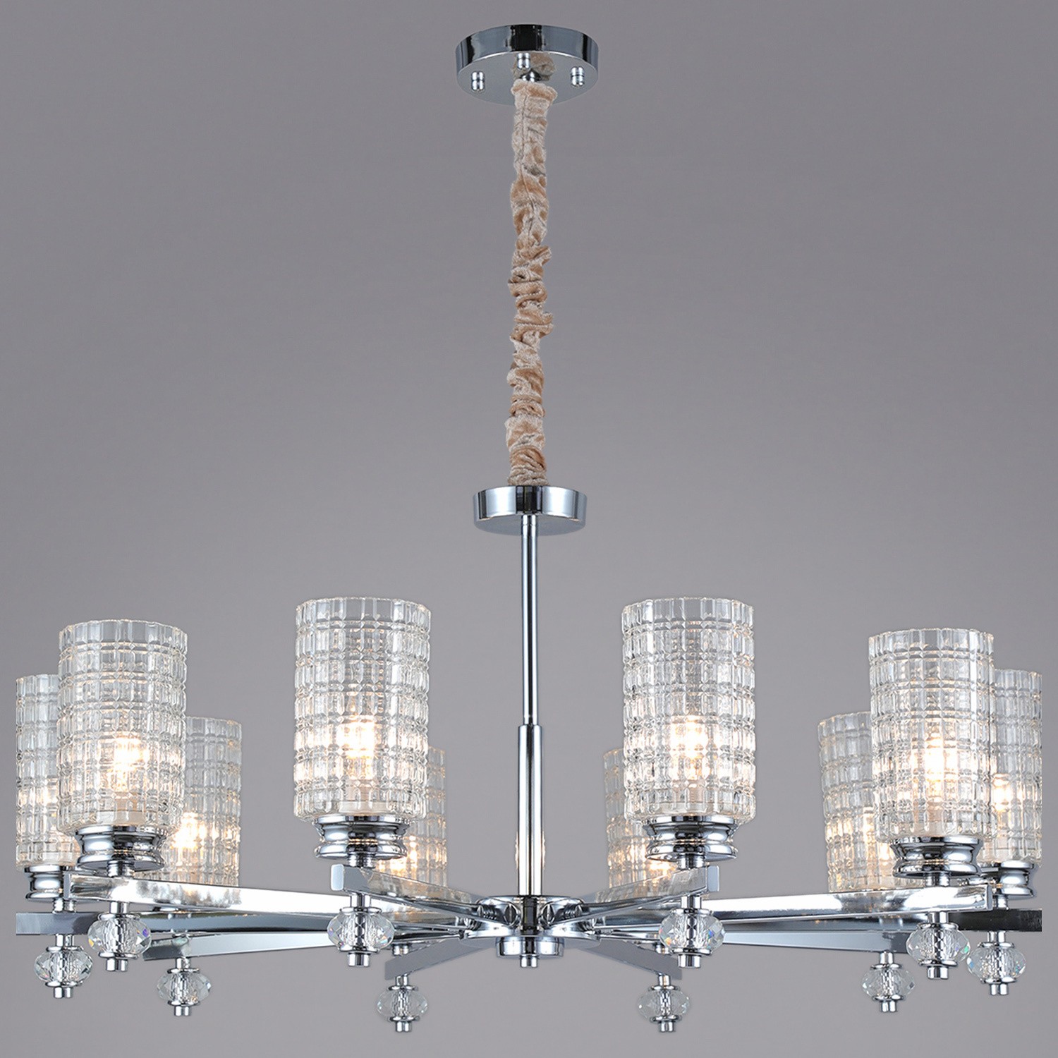 Люстра потолочная ILLUMICO E14  IL8678-10P-20 CR