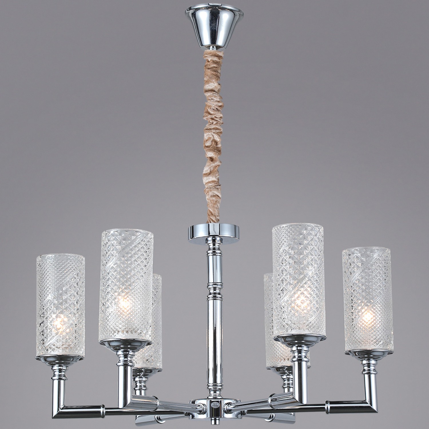 Люстра потолочная ILLUMICO E14  IL8683-6P-10 CR