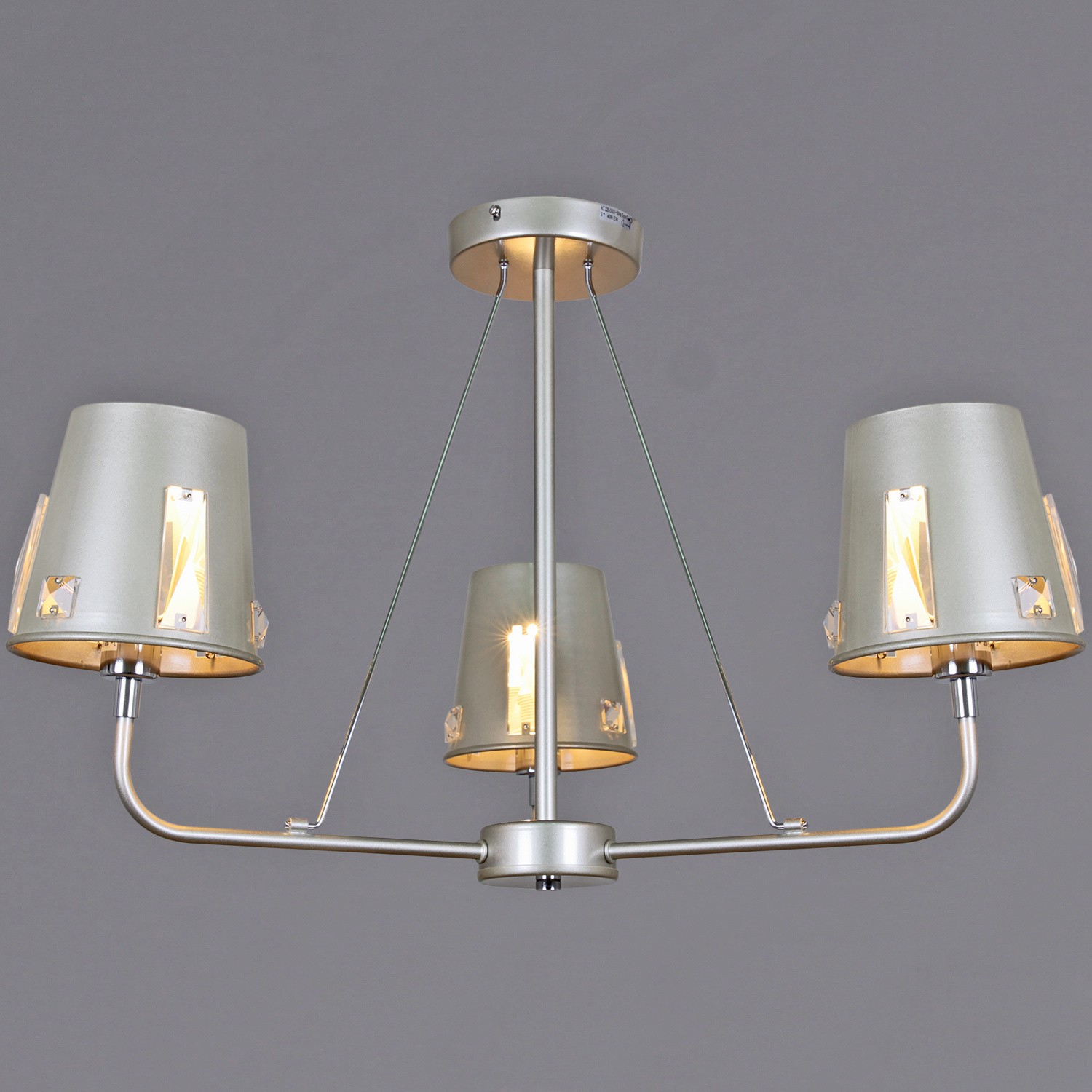 Люстра потолочная ILLUMICO E14  IL9407-3PSQ-29 CHS CR