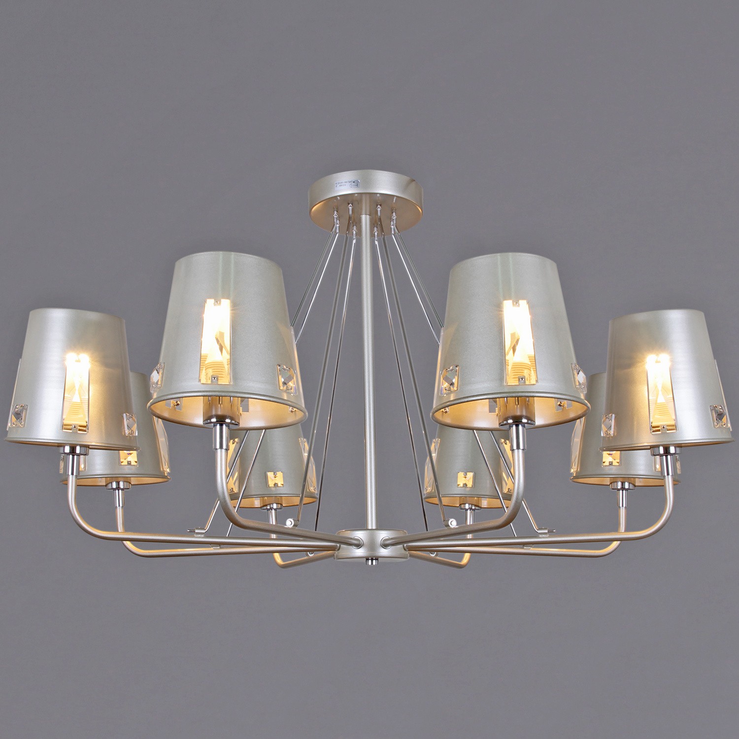 Люстра потолочная ILLUMICO E14  IL9407-8PSQ-29 CHS CR