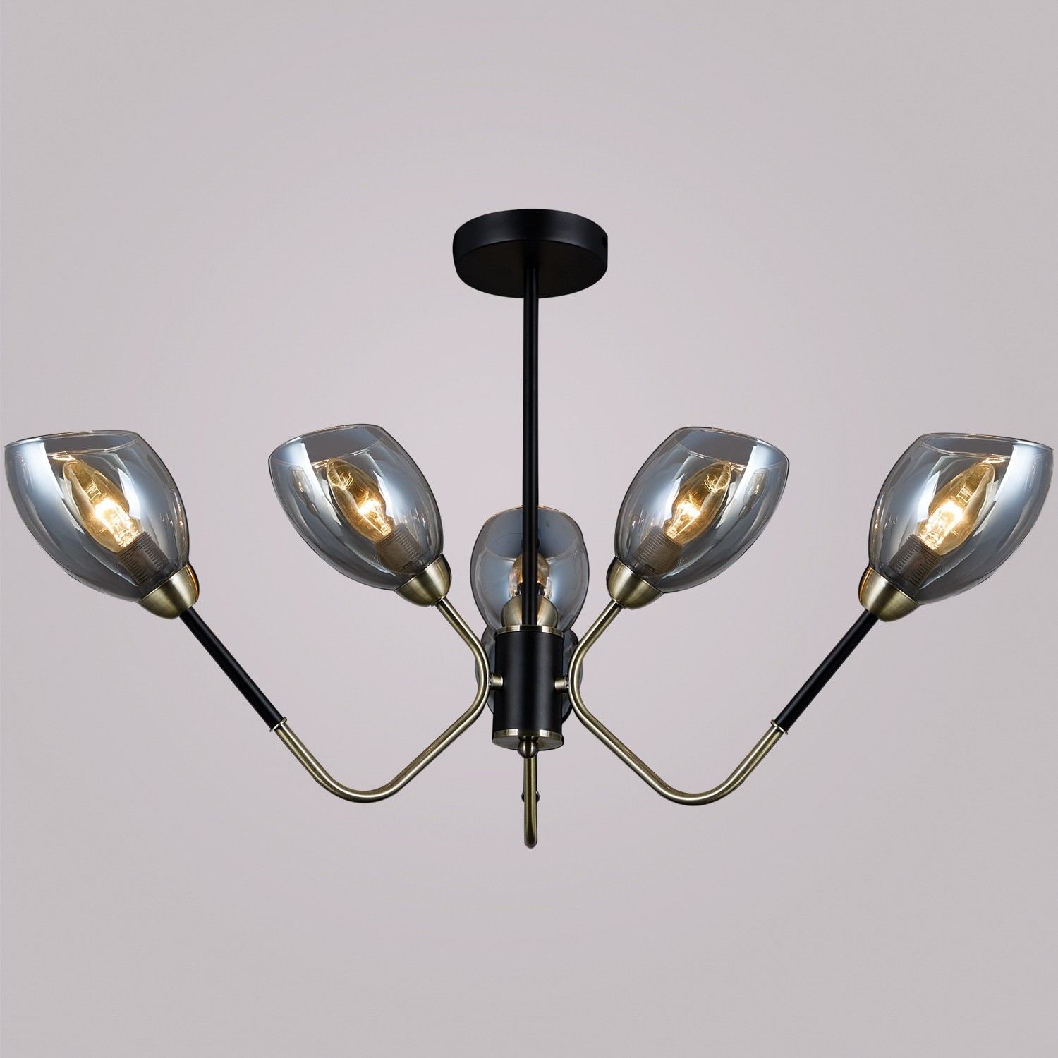 Люстра потолочная ILLUMICO E14 IL9960-6CSQ-79 BK AB