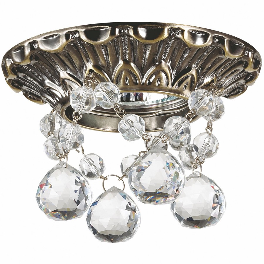 Встраиваемый светильник с узорами Grape 369996 Novotech