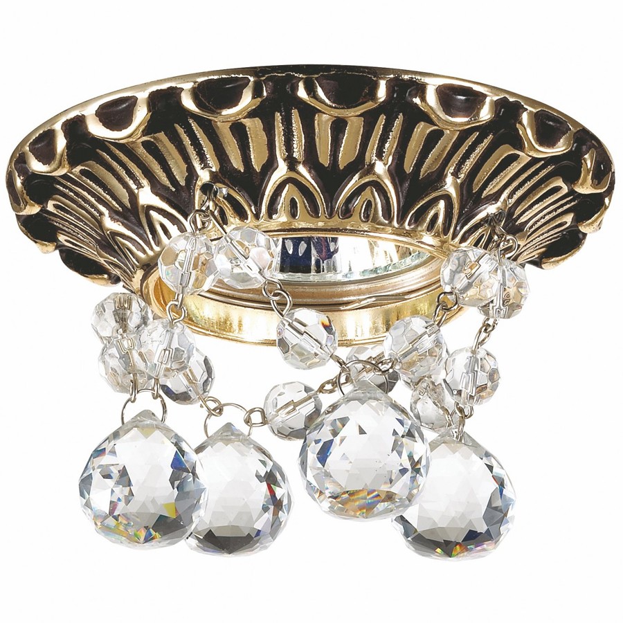 Встраиваемый светильник с узорами Grape 369998 Novotech