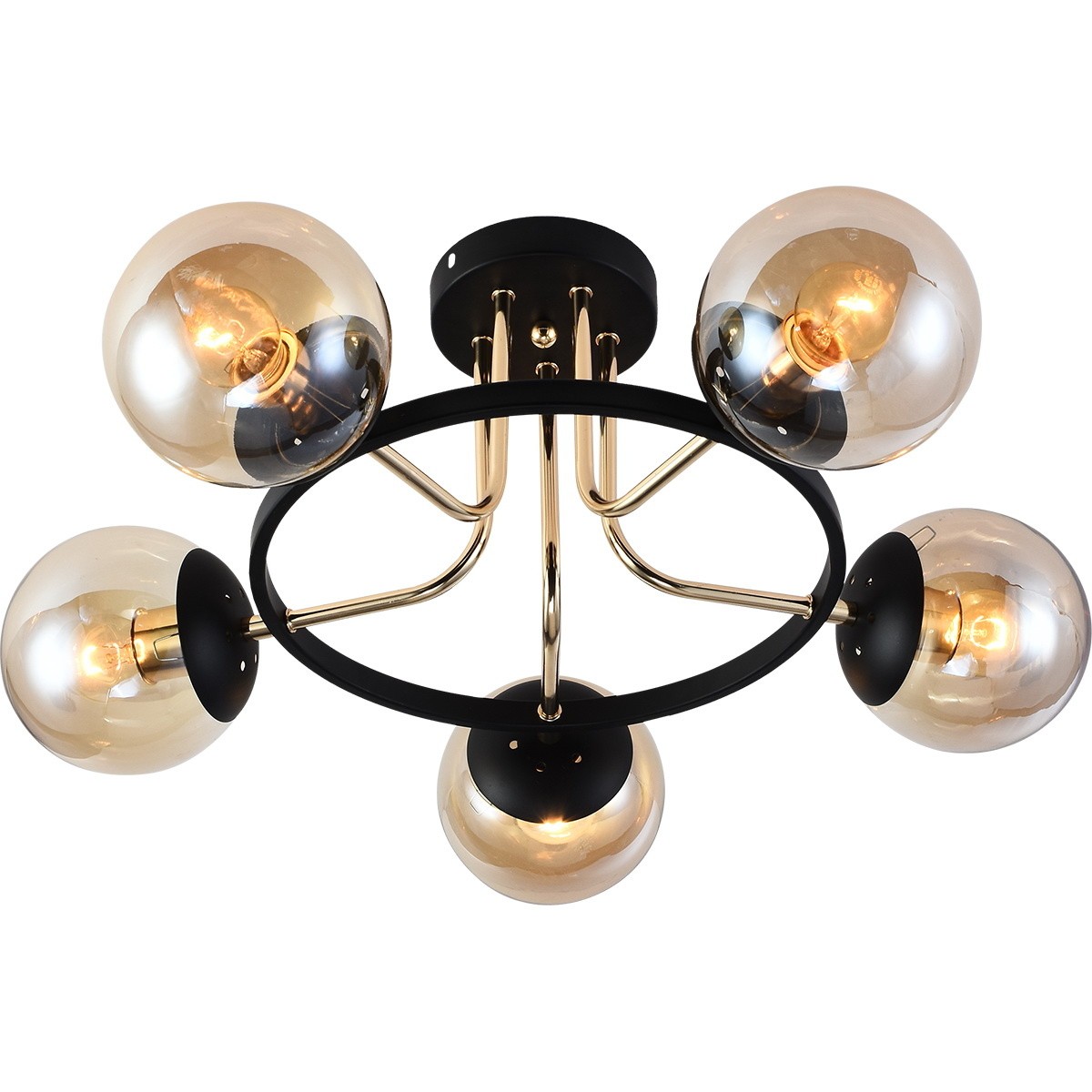 Люстра потолочная Reluce E27 01344-0.3-05 BK+FGD