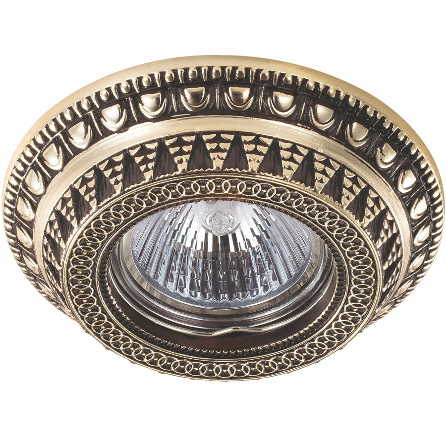 Встраиваемый светильник с узорами Vintage 370008 Novotech