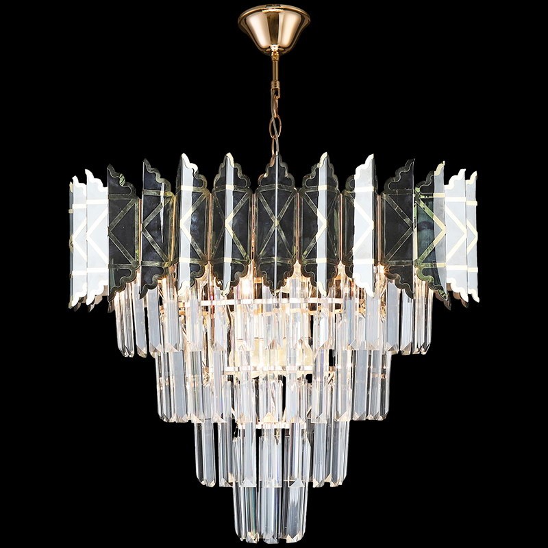 Люстра потолочная Reluce E27 02202-0.4-07 FGD+BK