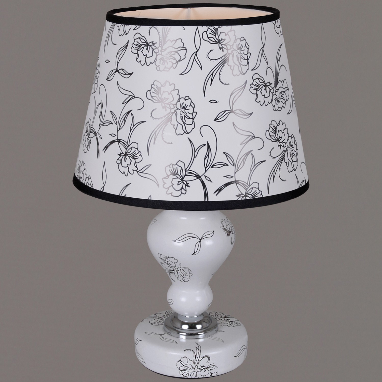 Настольная лампа с абажуром Reluce E14 02639-0.7-01