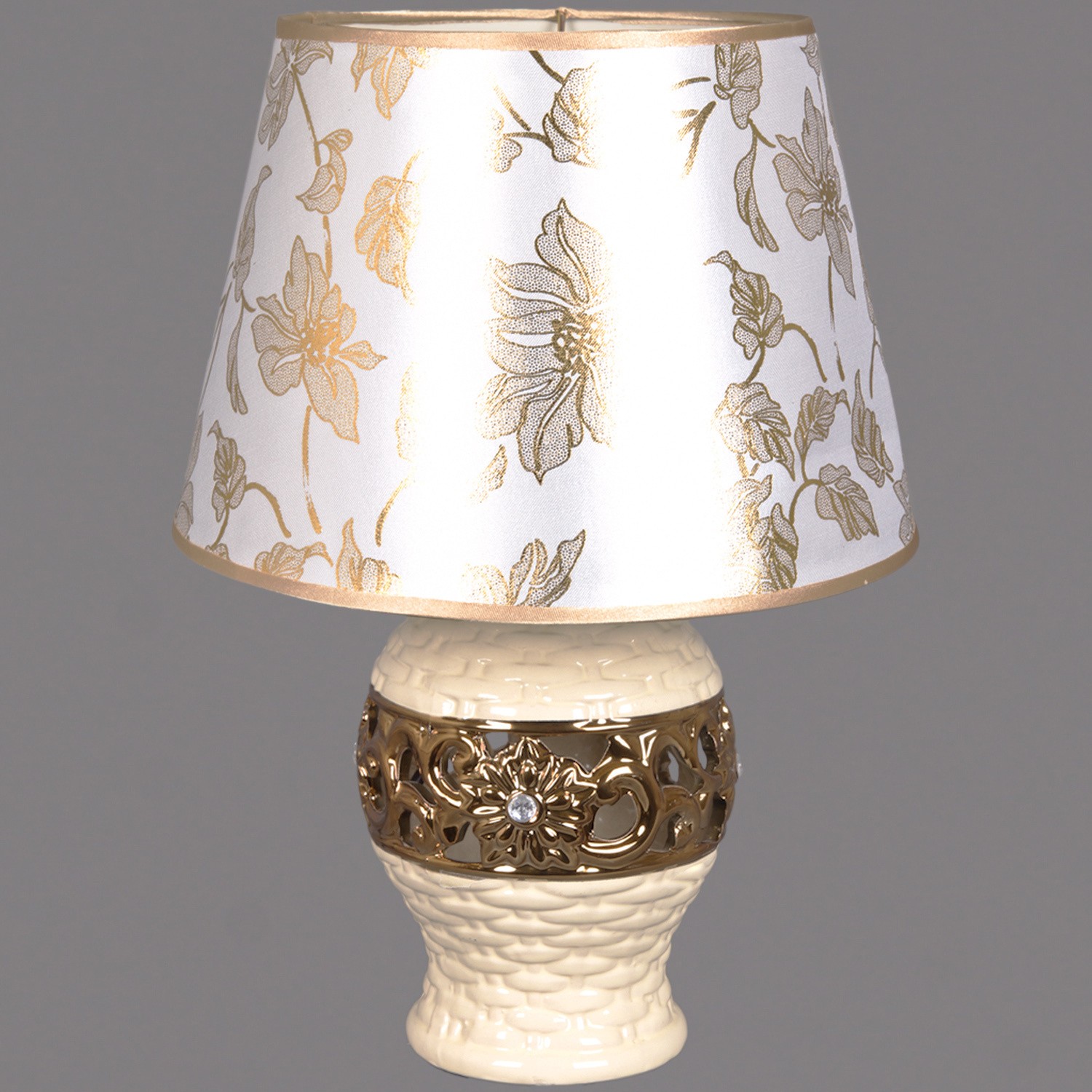 Настольная лампа с абажуром Reluce E14 02667-0.7-01