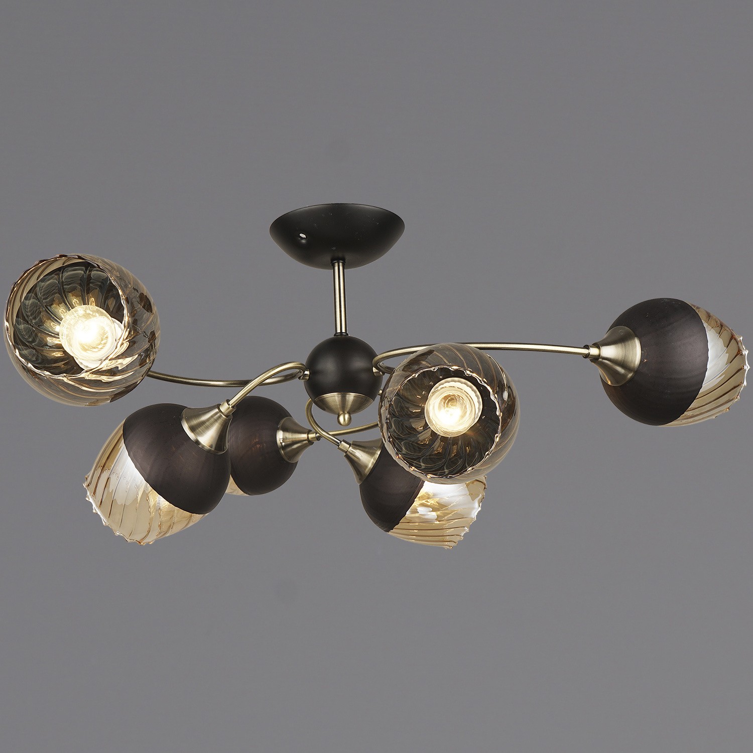 Потолочная люстра Reluce  04250-0.3-06 BK+AB