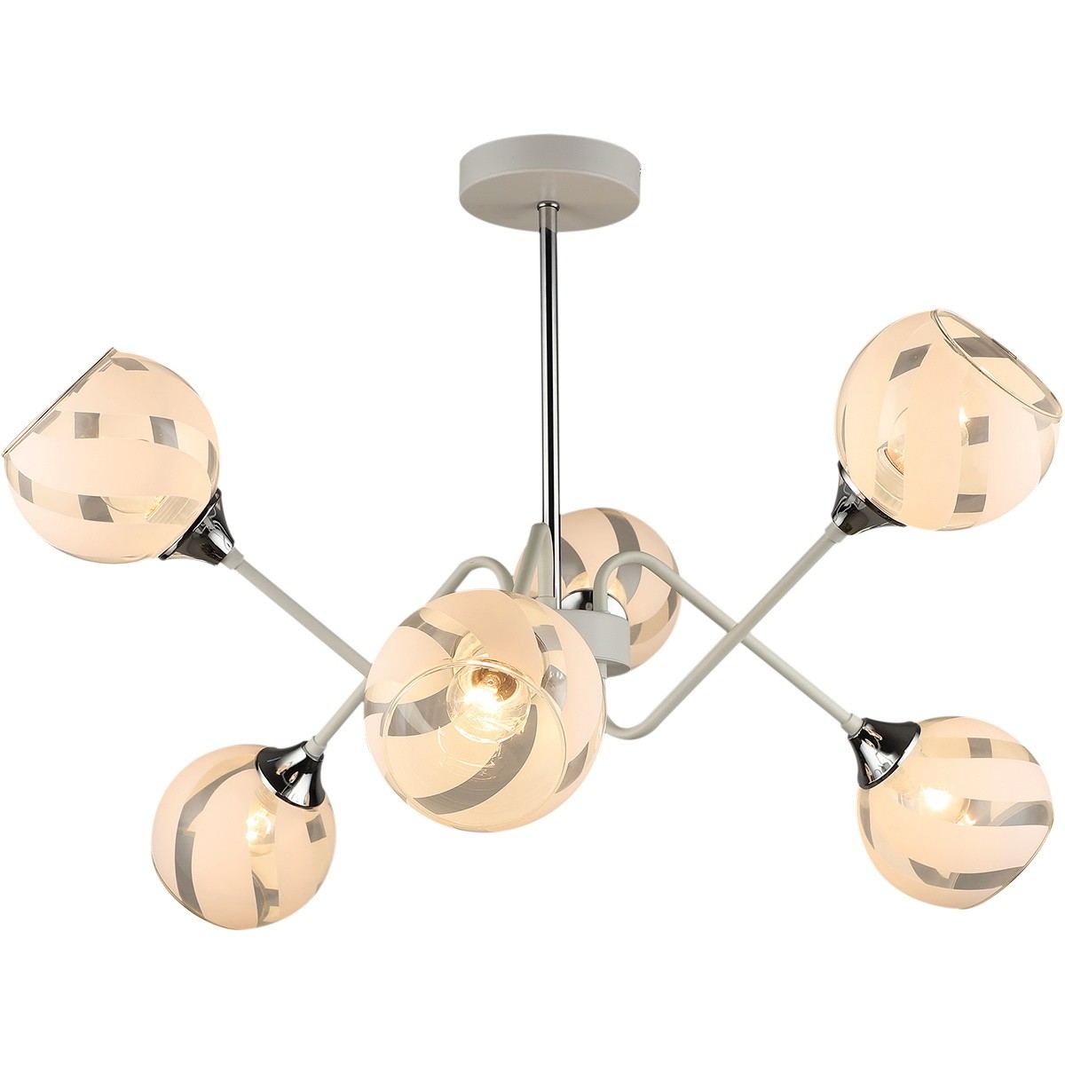 Люстра потолочная Reluce E27 04897-0.3-06 WT+CH