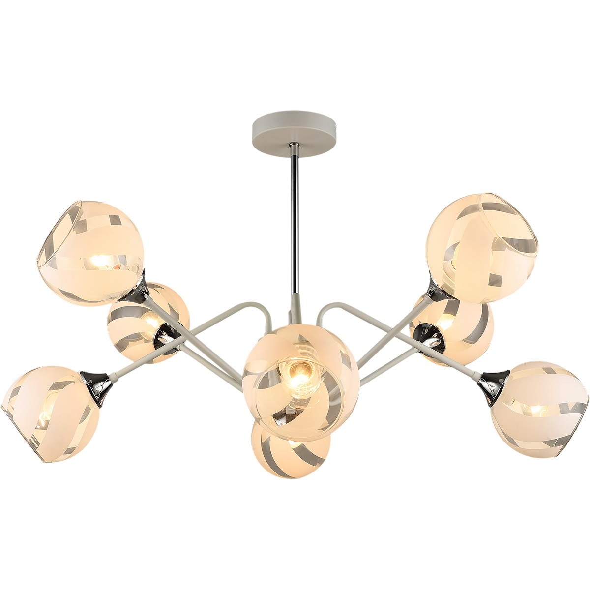 Люстра потолочная Reluce E27 04897-0.3-08 WT+CH