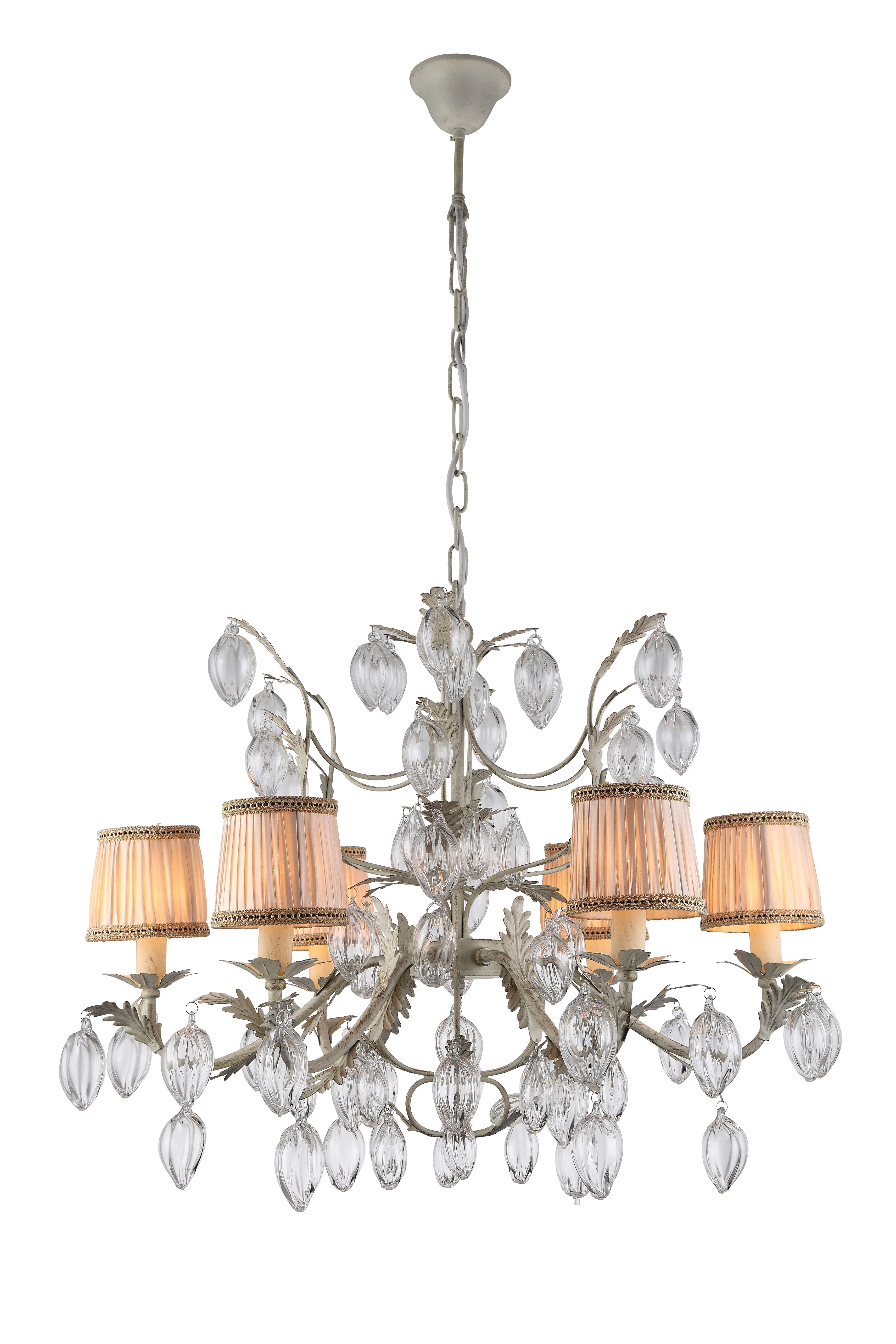 Хрустальная люстра Arte Lamp PIOGGIA A1871LM-6WG