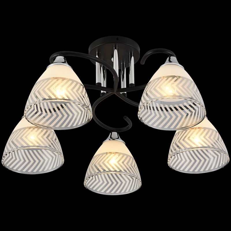 Люстра потолочная Reluce e27 11391-0.3-05B BK+CR