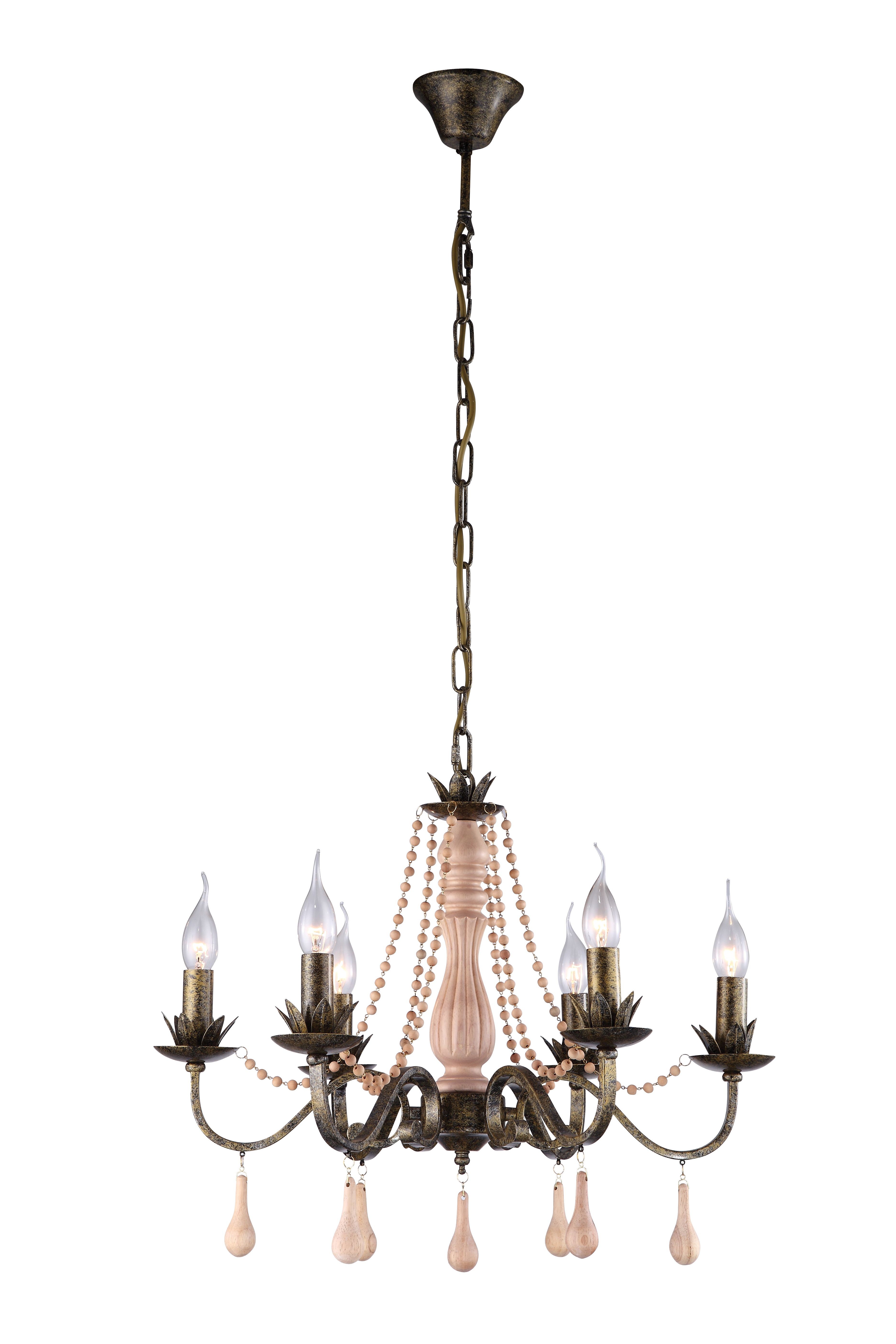 Подвесная люстра Arte Lamp ROSARIO A1832LM-6GA