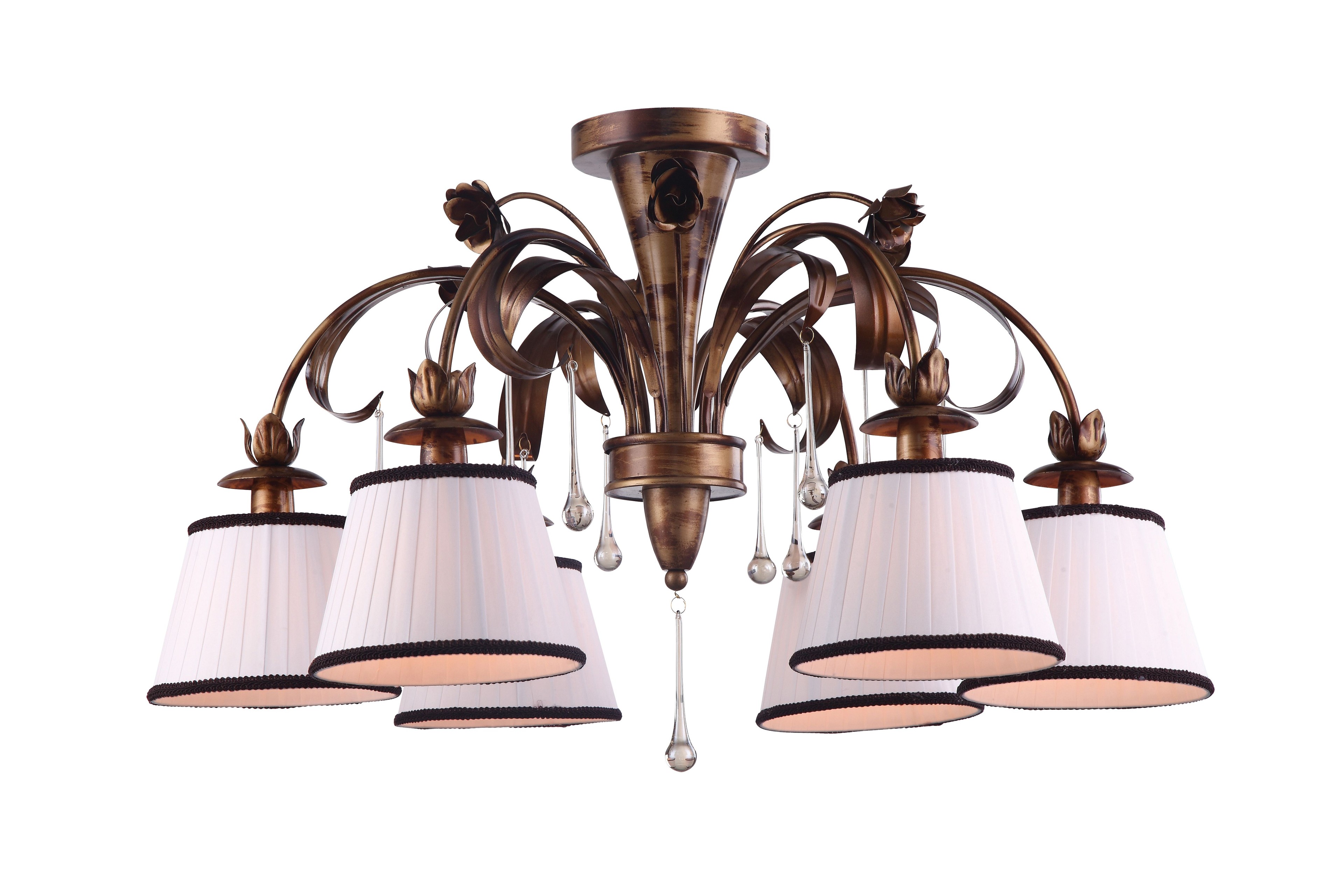 Люстра потолочная с цветочками Borgia A8100PL-6GA Arte Lamp