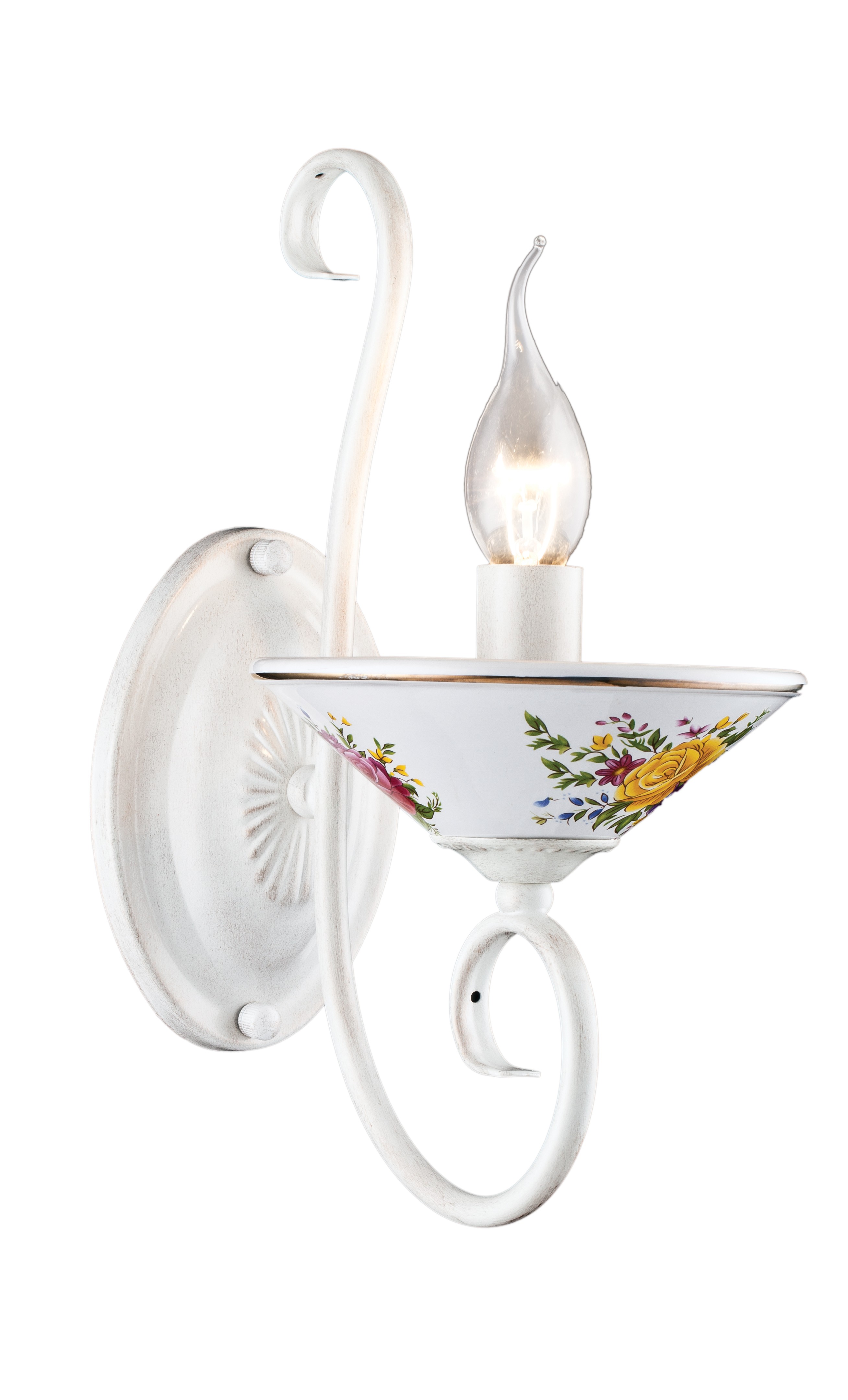 Бра с цветочками Fiorato A2061AP-1WG Arte Lamp