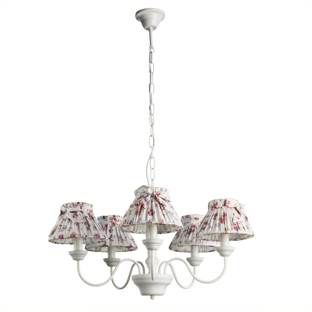 Люстра подвесная с цветочками Bambina A7020LM-5WH Arte Lamp