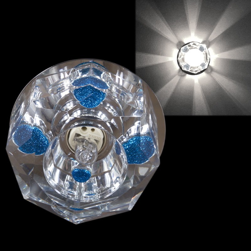 Встраиваемые светильник Sneha 7091/H G9 CR+BL