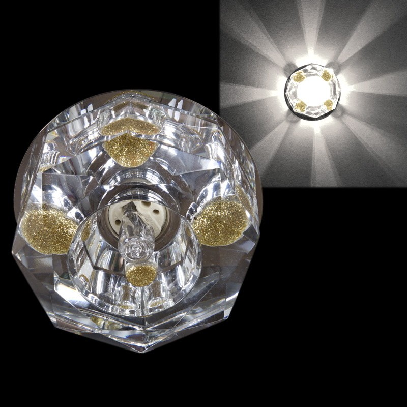 Встраиваемые светильник Sneha 7091/H G9 CR+YL