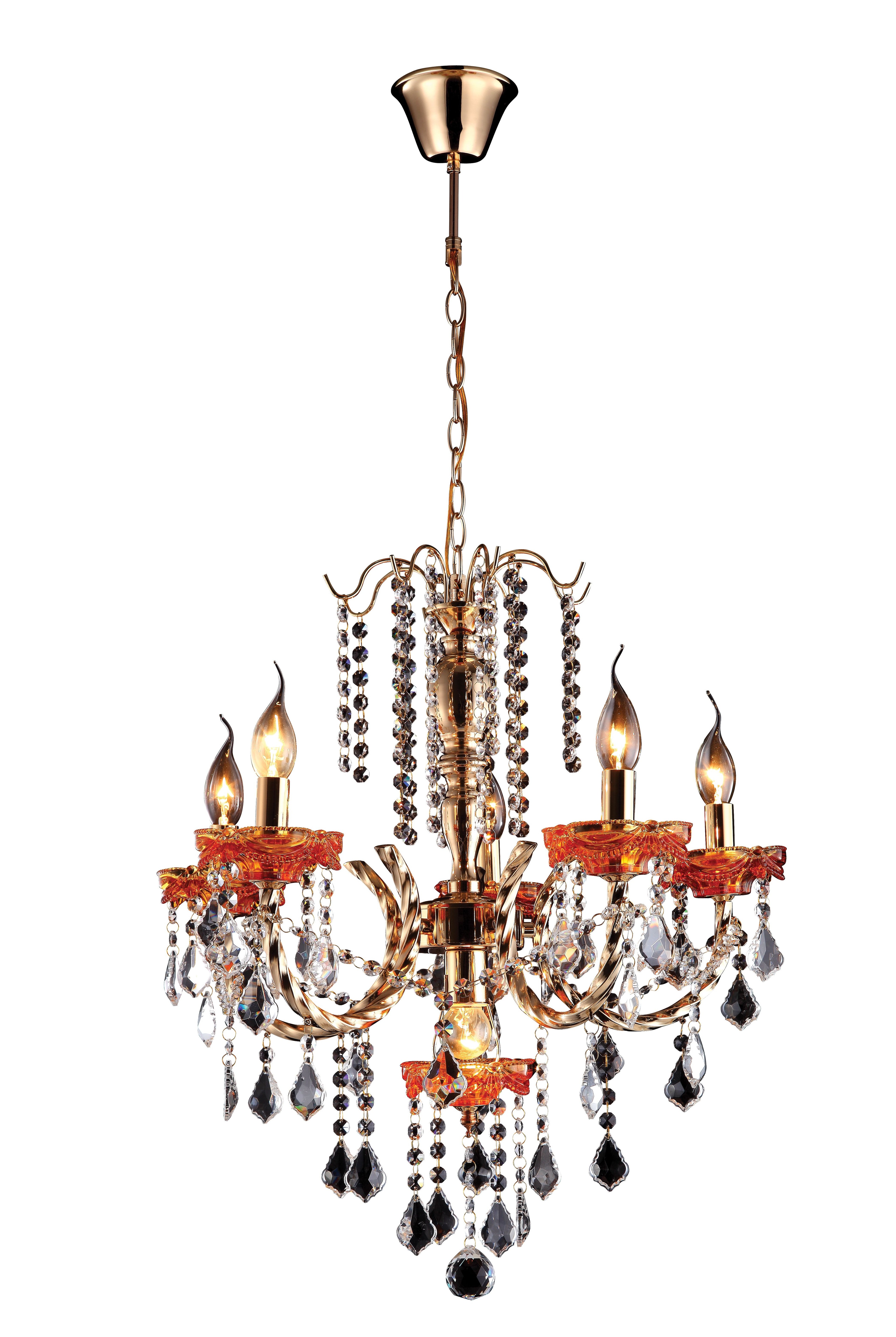 Хрустальная люстра Arte Lamp VOLPE A3303LM-5-1GO